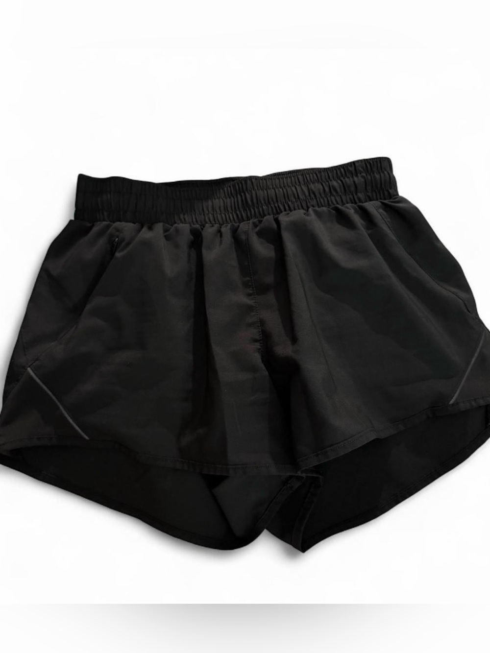 (821–2) All in Motion Black High-Rise Running Athletic Shorts Extra Small